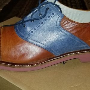 Cole blue and tan saddle oxfords size 12